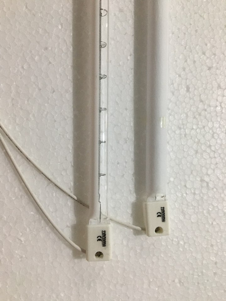 Elemento riscaldante alogeno R7S 840mm lampade a infrarossi in quarzo