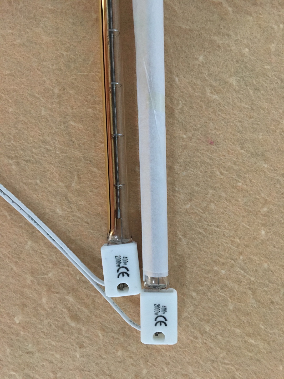 Ricambi per lampada alogena a riflettore semibianco a onde corte 506mm 230v 2000w