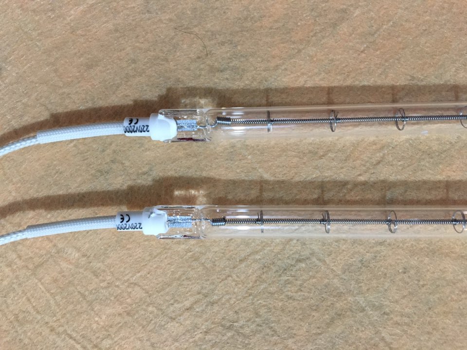Personalizza lampada di polimerizzazione a infrarossi 1000W 220V tubo riscaldante alogeno rubino da 470mm