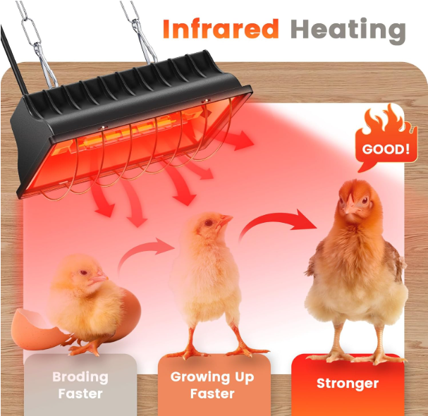 Industrial swine infrared heater